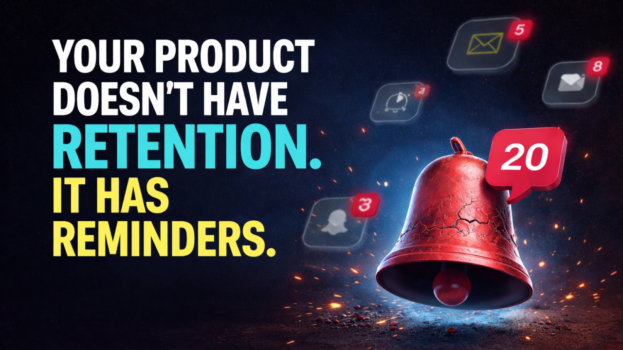 Your Product Doesn’t Have Retention. It Has Reminders.